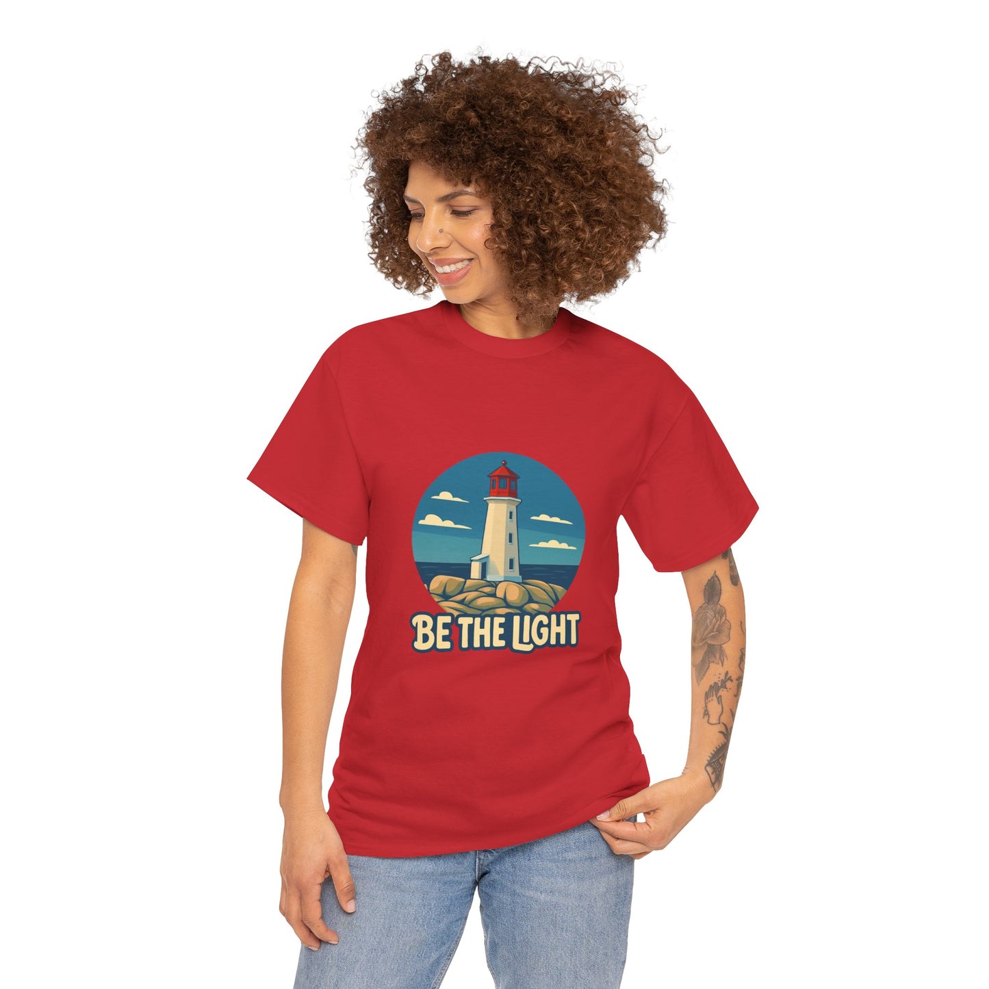 Lighthouse 'Be The Light' Tee | Nautical Coastal Shirt