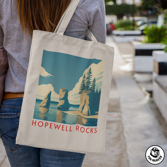 Hopewell Rocks Tote Bag
