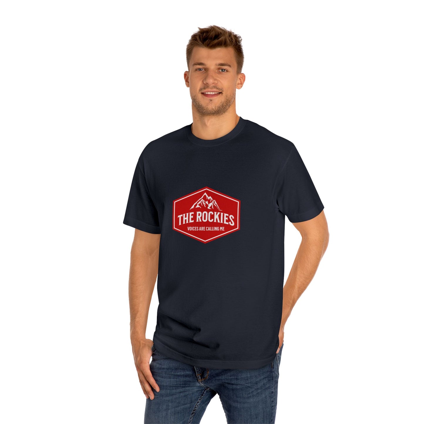 The Rockies mountain badge Tee | Hiking logo shirt