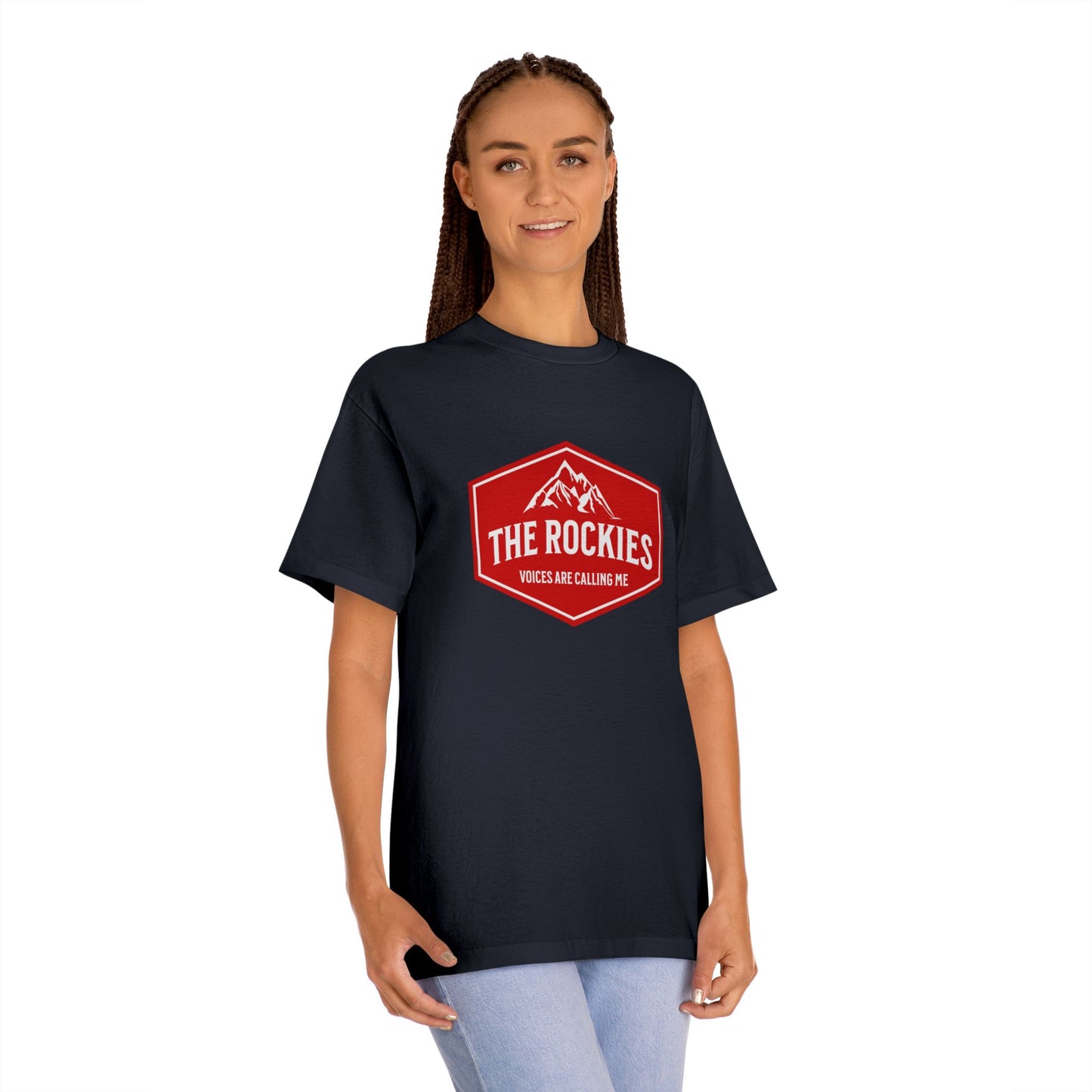The Rockies mountain badge Tee | Hiking logo shirt