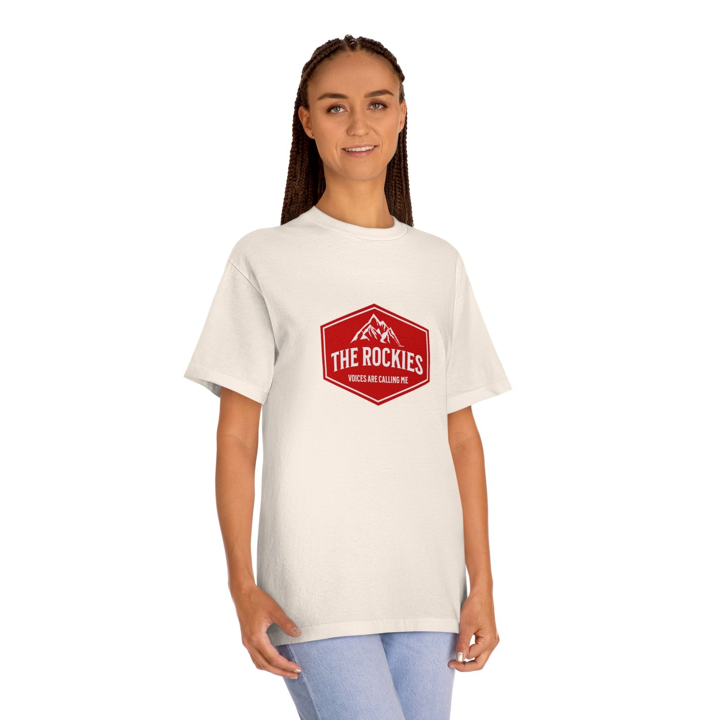 The Rockies mountain badge Tee | Hiking logo shirt