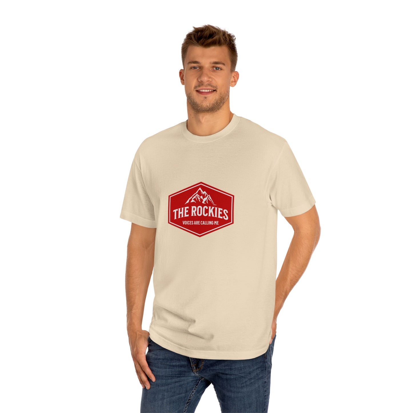 The Rockies mountain badge Tee | Hiking logo shirt