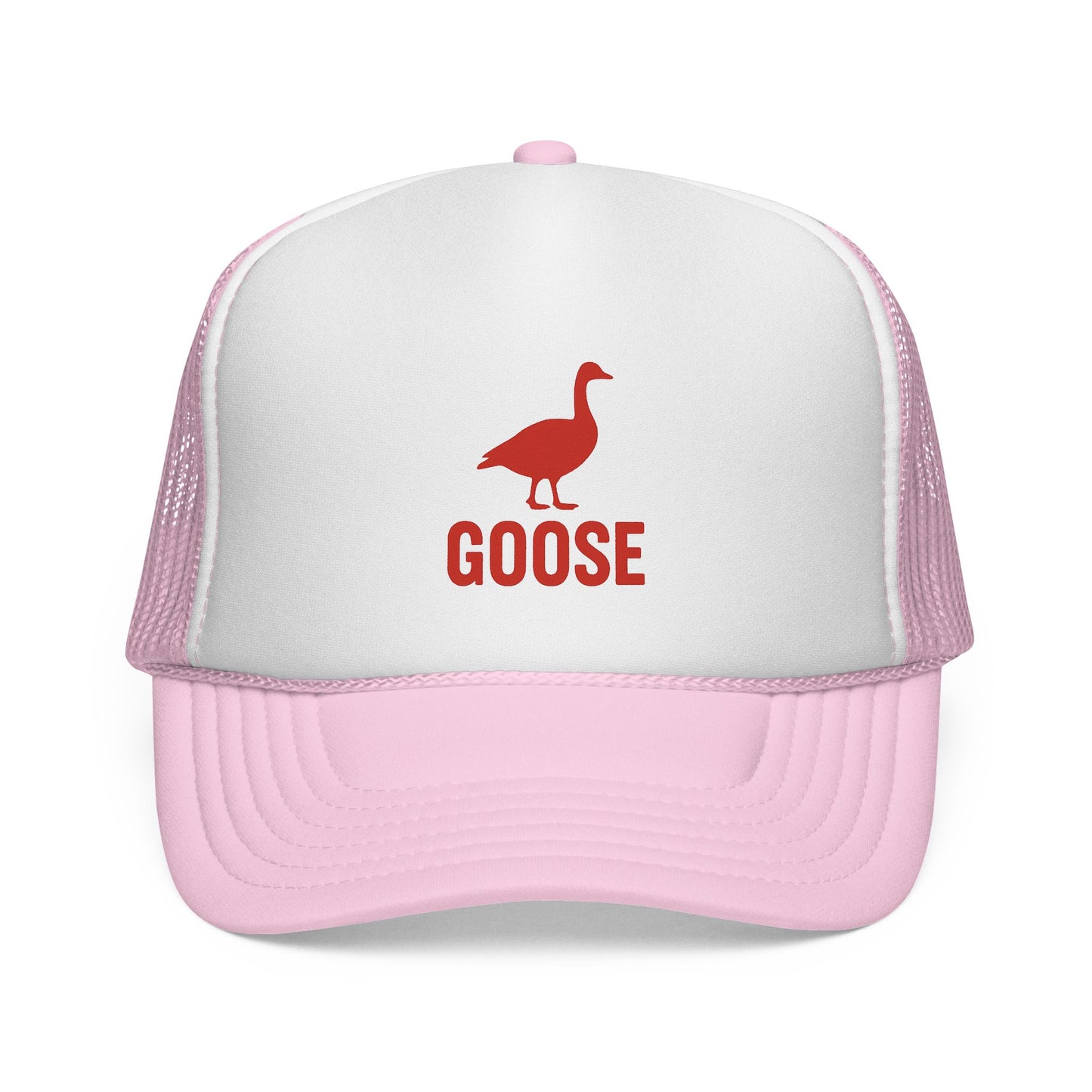 Red Goose Silhouette Trucker Cap | Embroidered Bird Logo
