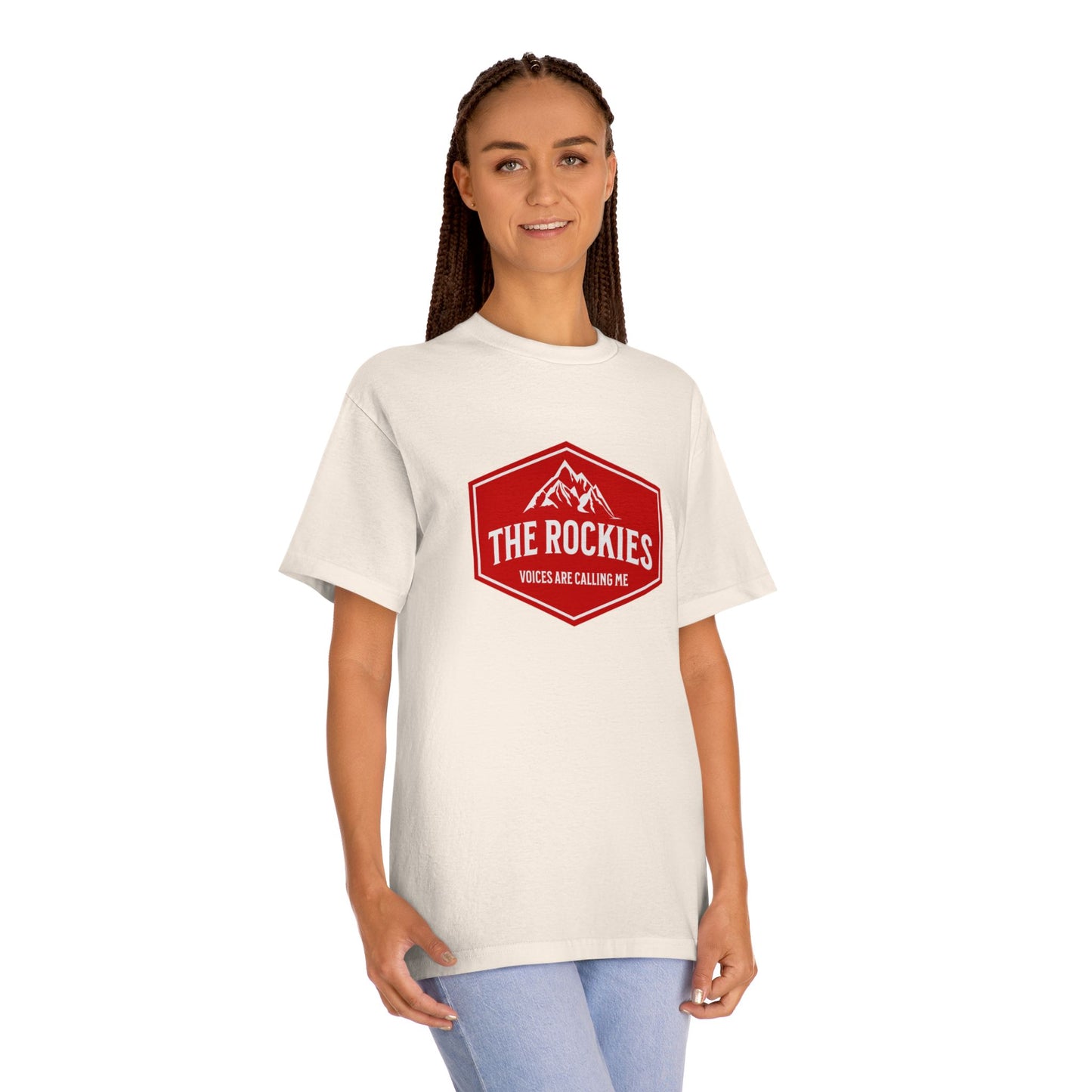 The Rockies mountain badge Tee | Hiking logo shirt