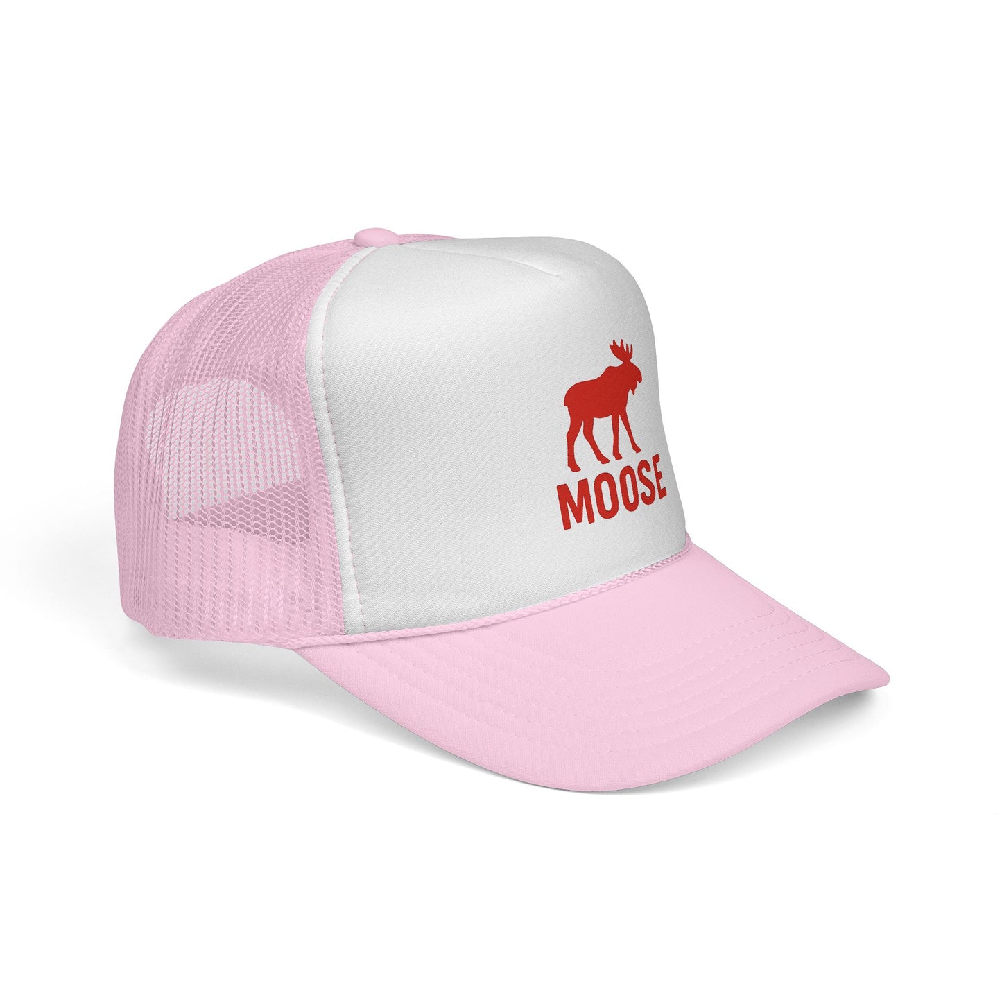 Red Moose Silhouette Trucker Cap | Retro Animal Logo OSFA
