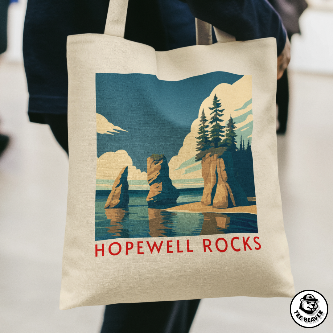 Hopewell Rocks Tote Bag