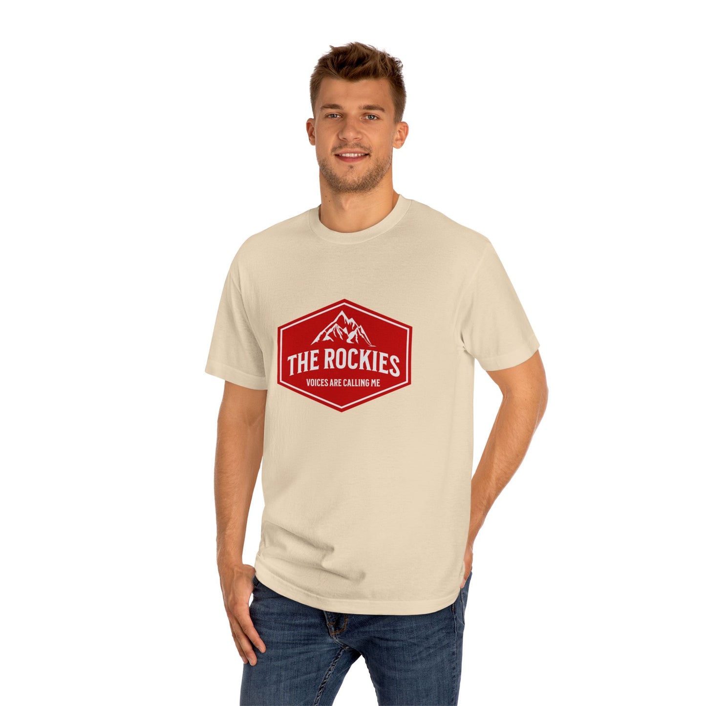 The Rockies mountain badge Tee | Hiking logo shirt