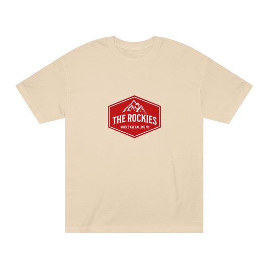 The Rockies mountain badge Tee | Hiking logo shirt
