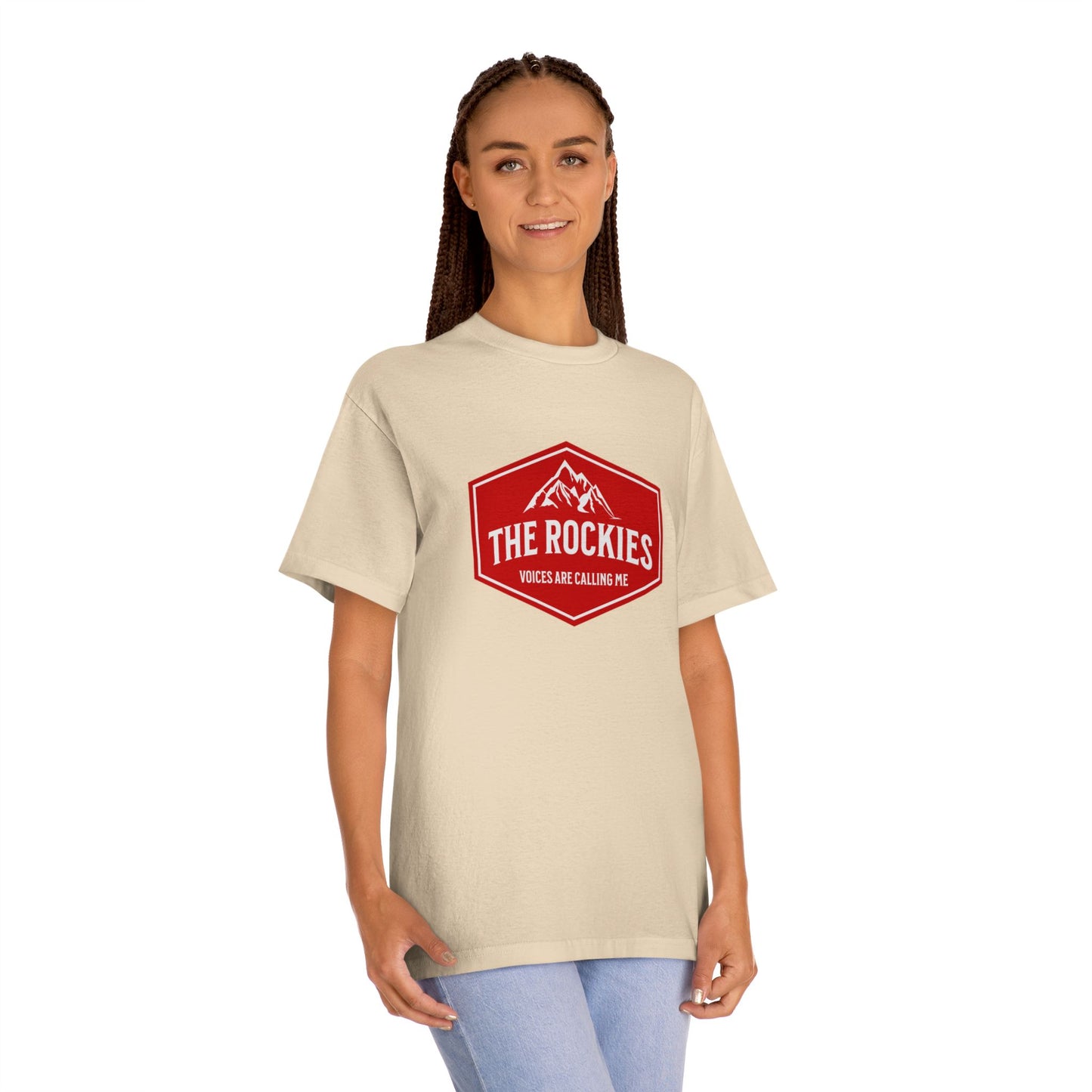 The Rockies mountain badge Tee | Hiking logo shirt