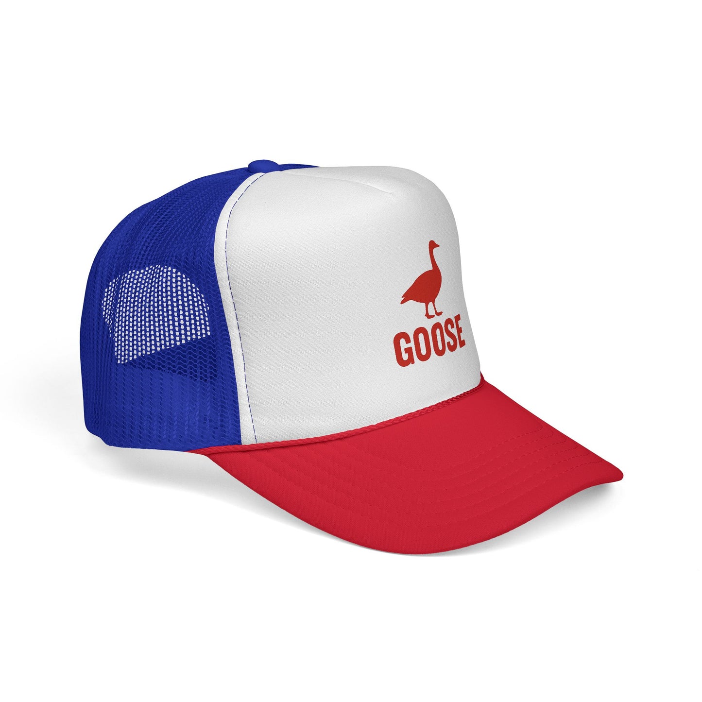 Red Goose Silhouette Trucker Cap | Embroidered Bird Logo