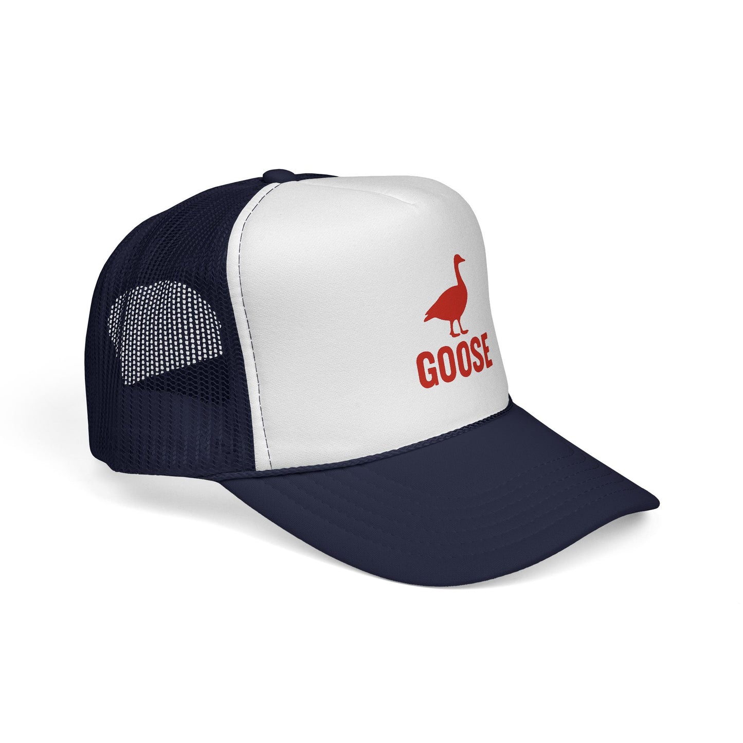 Red Goose Silhouette Trucker Cap | Embroidered Bird Logo